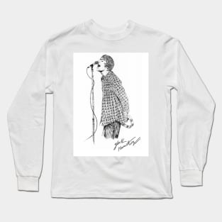 L G Original Ink Drawing Print Long Sleeve T-Shirt